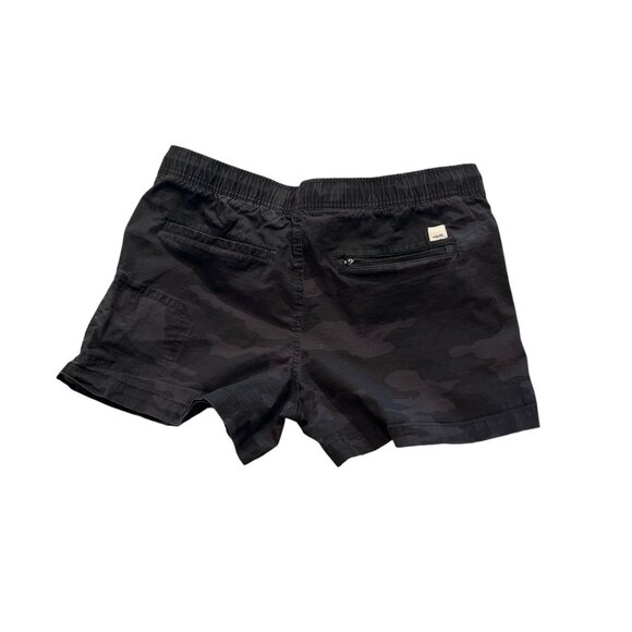 VUORI Women's Shorts Size Medium Camo Black Grey Cotton Drawstring Waist - Picture 3 of 10